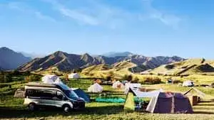 عرضت شركة DESA RV منتجاتها في مهرجان Tianshan Outdoor Living Festival.